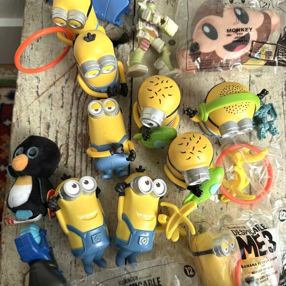 Minions Mcdonalds Toys Figures Figurines Cake Toppers Despicable Me Set Lot 10+ - Picture 1 of 5